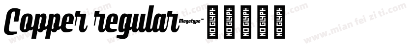 Copper regular字体转换
